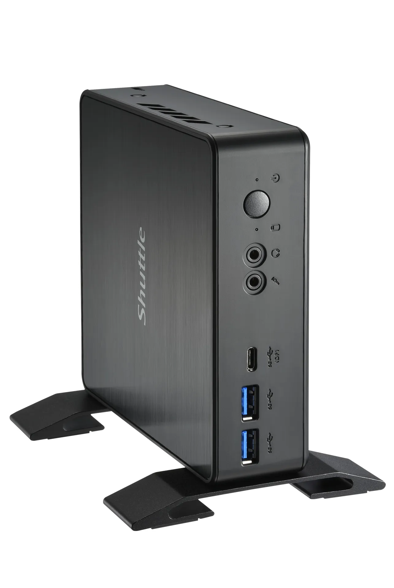 Shuttle Nano PC System NC4010XA, Intel Celeron 7305, 4GB RAM, 128GB M.2 SSD, 1x HDMI, 1x DP,1xUSB-C/DP, 6x USB3.2, 1x 2.5" bay, 2x M.2, 1x LAN, inkl. VESA & Stand – Bild 6