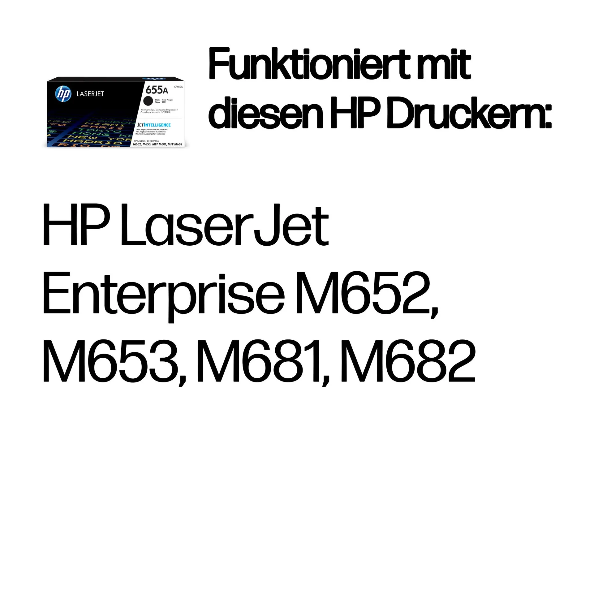 HP 655A Schwarz Original LaserJet Tonerkartusche – Bild 2