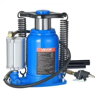 VEVOR pneumatischer Flaschenwagenhebr Wagenheber 32 t 255–415 mm Hubbereich, lufthydraulischer/manueller Stempelwagenheber Wagenheber mit Pumpe für SUV Pickup Lkw Wohnmobil Autoreparatur blau VEVOR pneumatischer Flaschenwagenhebr Wagenheber 32 t 255–415 mm Hubbereich, lufthydraulischer/manueller Stempelwagenheber Wagenheber mit Pumpe für SUV Pickup Lkw Wohnmobil Autoreparatur blau