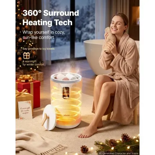 VEVOR Handtuchwärmer Eimer Wärmegerät 20 L mit LED-Anzeige & Einstellung (Timer & Temperatur) & Sicherheitsschloss, Towel Warmer für Badezimmer Waschküche Boden, zum Wärmen von Decken, Pyjamas VEVOR Handtuchwärmer Eimer Wärmegerät 20 L mit LED-Anzeige & Einstellung (Timer & Temperatur) & Sicherheitsschloss, Towel Warmer für Badezimmer Waschküche Boden, zum Wärmen von Decken, Pyjamas