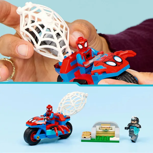 11206 Marvel Spidey und seine Super-Freunde Spidey auf Motorrad vs. Rhino, Konstruktionsspielzeug – Bild 6