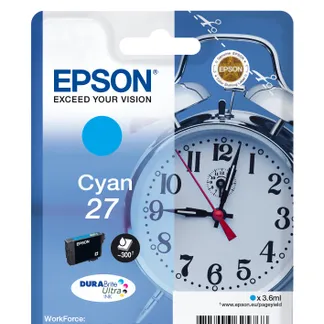 Epson Alarm clock Singlepack Cyan 27 DURABrite Ultra Ink Epson Alarm clock Singlepack Cyan 27 DURABrite Ultra Ink