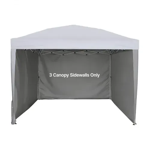 VEVOR 3x Seitenwände für Pavillon, Seitenteile für 3 x 3 m Faltpavillon, Wasserfeste Seitenplanen mit Sonnenschutz PU-Beschichtung, Seitenwand mit Reißverschluss für Outdoor-Events Marktstände, Weiß – Bild 9