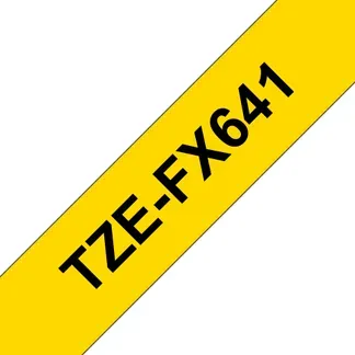Brother TZE-FX641 Etiketten erstellendes Band Schwarz auf gelb TZ Brother TZE-FX641 Etiketten erstellendes Band Schwarz auf gelb TZ