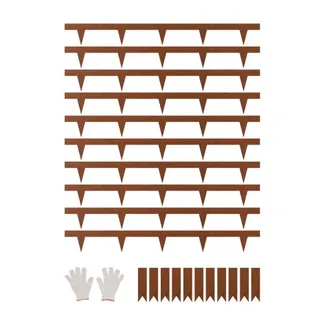 VEVOR Rasenkante, 10er-Set, 1016×114,3×1,5 mm, rostbeständige Beeteinfassung aus Metall, Beetumrandung, Raseneinfassung, einfach zu installieren, Trennwand für Blumenbeete, Hofwege VEVOR Rasenkante, 10er-Set, 1016×114,3×1,5 mm, rostbeständige Beeteinfassung aus Metall, Beetumrandung, Raseneinfassung, einfach zu installieren, Trennwand für Blumenbeete, Hofwege