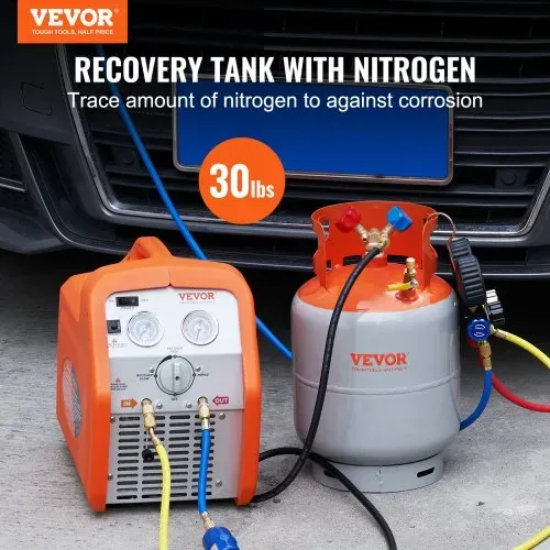 VEVOR Kältemittel Rückgewinnungsbehälter 13,61kg 27,6bar Wiederverwendbarer Zylindertank Φ 250 x 390mm Kältemittel-Rückgewinnungsbehälter Orange Kältemittel-Rückgewinnungsbehälter aus HP295 Stahl VEVOR Kältemittel Rückgewinnungsbehälter 13,61kg 27,6bar Wiederverwendbarer Zylindertank Φ 250 x 390mm Kältemittel-Rückgewinnungsbehälter Orange Kältemittel-Rückgewinnungsbehälter aus HP295 Stahl