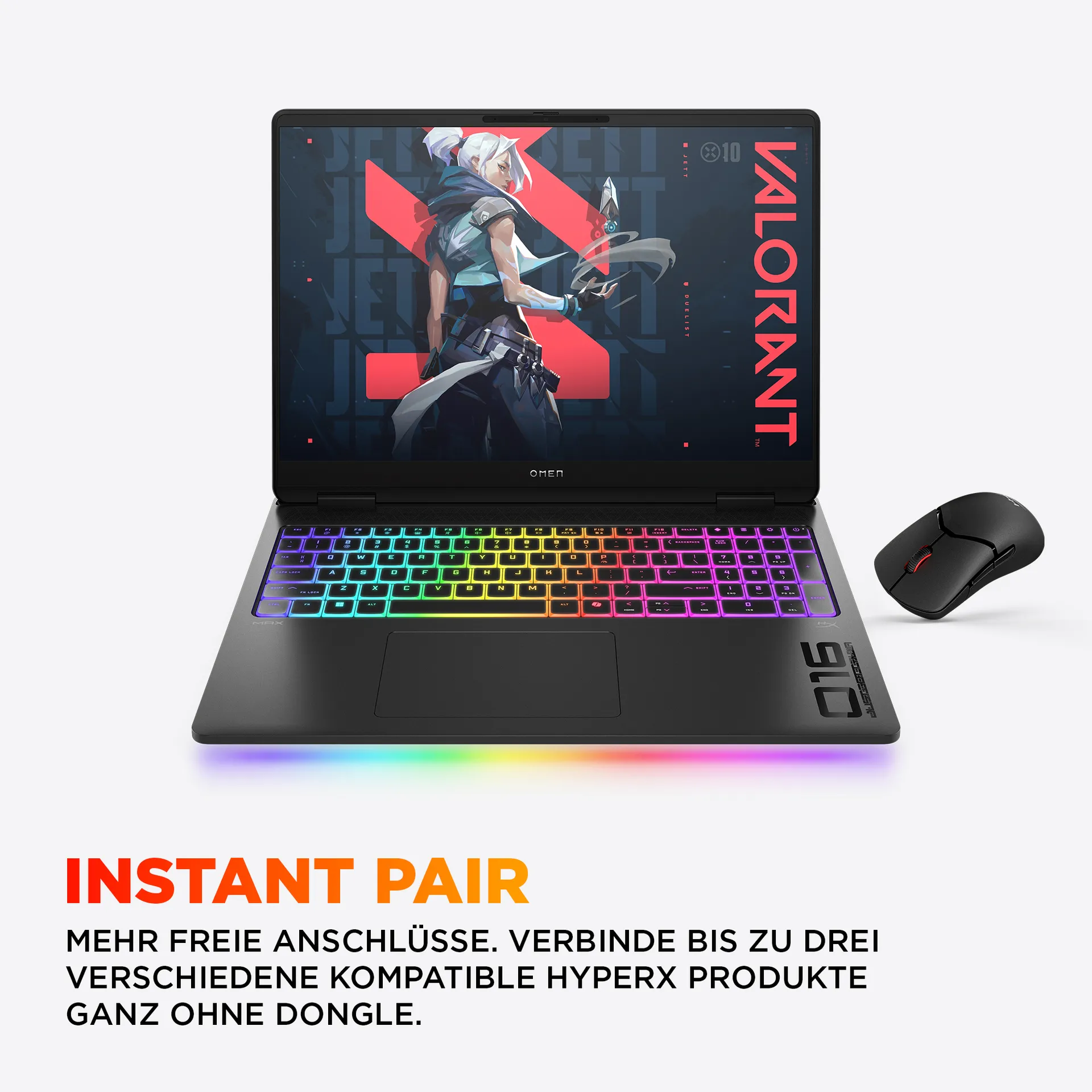 HP OMEN MAX Gaming 16-ak0097ng Copilot+ PC AMD Ryzen AI 9 375 Laptop 40,6 cm (16") WQXGA 32 GB DDR5-SDRAM 1 TB SSD NVIDIA GeForce RTX 5080 Wi-Fi 7 (802.11be) Windows 11 Home Schwarz – Bild 7