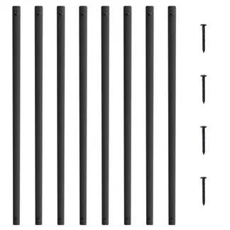 VEVOR Metallbaluster für Treppen, 25 x 5,5 x 750 mm flache dekorative Geländerstäbe aus Aluminiumlegierung, 51er-Pack Deckbaluster mit Schrauben, klassisches hohles Deckgeländer VEVOR Metallbaluster für Treppen, 25 x 5,5 x 750 mm flache dekorative Geländerstäbe aus Aluminiumlegierung, 51er-Pack Deckbaluster mit Schrauben, klassisches hohles Deckgeländer