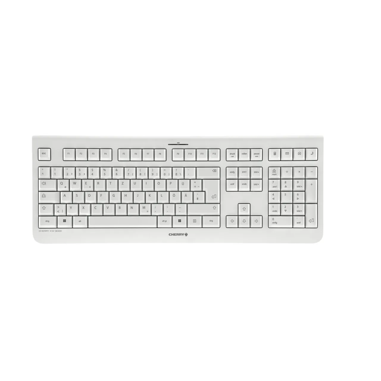 CHERRY KW 3000 Tastatur Universal RF Wireless QWERTZ Deutsch Weiß CHERRY KW 3000 Tastatur Universal RF Wireless QWERTZ Deutsch Weiß