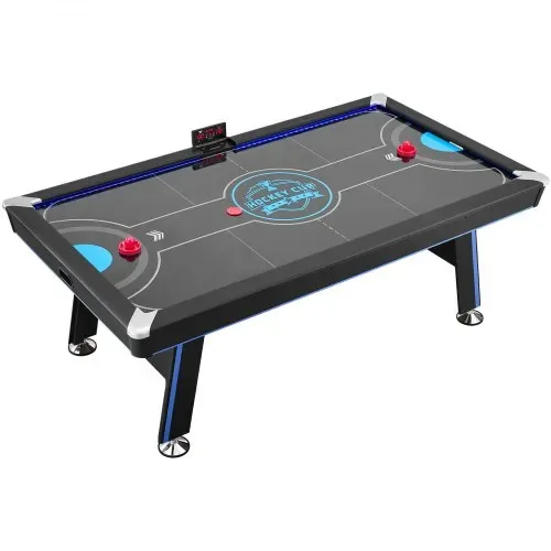 VEVOR Airhockeytisch 226 x 127 x 82 cm mit Elektronischem Punktesystem für Familienabende, Keller und Zuhause, Gleichmäßige Luftzirkulation, LED-Beleuchtung, Eckenschutz und Verstellbare Füße – Bild 9