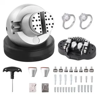 VEVOR Kugelschraubstock, 5-Zoll-Gravur-Setzwerkzeug, 360° drehbarer Gravurblock-Schraubstock, 35-teiliger Aufsatz, Schmuck-Gravurblock-Werkzeuge, Standardblock für Edelsteineinlagen und kleine Gravure VEVOR Kugelschraubstock, 5-Zoll-Gravur-Setzwerkzeug, 360° drehbarer Gravurblock-Schraubstock, 35-teiliger Aufsatz, Schmuck-Gravurblock-Werkzeuge, Standardblock für Edelsteineinlagen und kleine Gravure