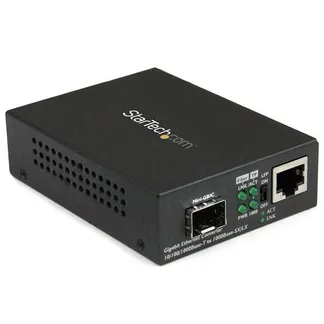 StarTech.com Gigabit Ethernet Glasfaser Medienkonverter mit offenem SFP Steckplatz StarTech.com Gigabit Ethernet Glasfaser Medienkonverter mit offenem SFP Steckplatz
