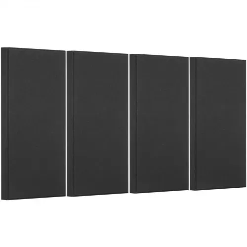 VEVOR Akustikpaneele, 4 Stück, 600x300x50 mm, Fiberglas, schallabsorbierende Platten, selbstklebende, Akustik Wandpaneele, für Studios, Büros, Heimkinos, Konferenzräume, Schwarz – Bild 8