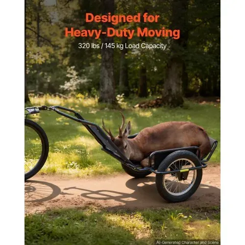 VEVOR Fahrradanhänger Lastenanhänger Transportanhänger für Offroad 145 kg, Kohlenstoffstahl & PVC-Netzgewebe, Mit 8 Reflektoren, Faltbares Design, Für 22-28 Zoll Räder, Fahrradwagen für Alle Gelände VEVOR Fahrradanhänger Lastenanhänger Transportanhänger für Offroad 145 kg, Kohlenstoffstahl & PVC-Netzgewebe, Mit 8 Reflektoren, Faltbares Design, Für 22-28 Zoll Räder, Fahrradwagen für Alle Gelände