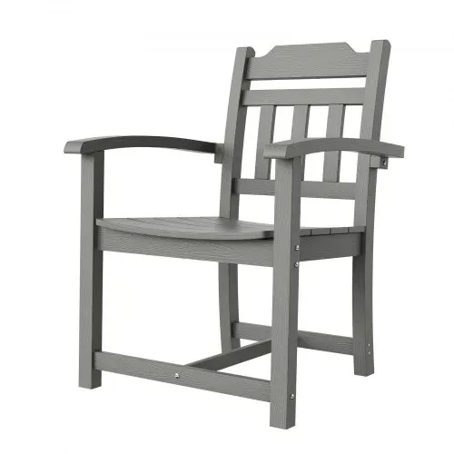 VEVOR 5-teiliges Gartenmöbel Set Balkonmöbel Set 1 Tisch + 4 Stühle, 150 kg / 150 kg Sitzgruppe Garnitur Wetterfest Sonnenfest, Essgruppe Garten Terrassenmöbel-Set Modern Balkon Möbel Hellgrau – Bild 10