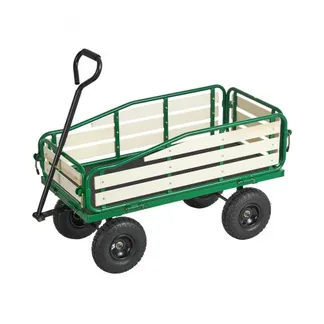VEVOR Handwagen für Kinder, 118 cm Bollerwagen, Transportwagen mit Schiebestange, aus Holz & Metal, max. 250 kg tragbar, ideal für Kinder ab 5 Jahren, Garten, Ausflüge & Strand, Farbe Grün & Schwarz VEVOR Handwagen für Kinder, 118 cm Bollerwagen, Transportwagen mit Schiebestange, aus Holz & Metal, max. 250 kg tragbar, ideal für Kinder ab 5 Jahren, Garten, Ausflüge & Strand, Farbe Grün & Schwarz