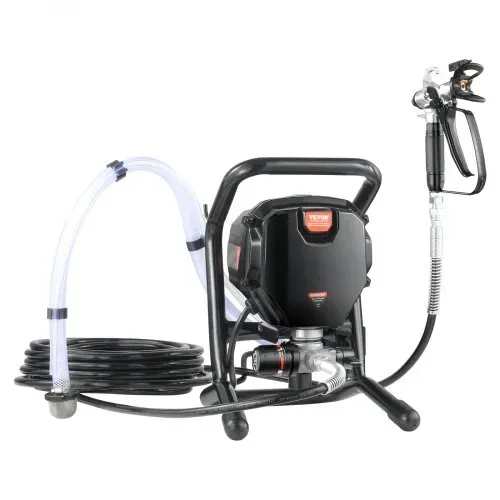 VEVOR Tragbares Airless-Farbspritzgerät, 750 W, 3000 psi, Hocheffizientes Elektrisches Spritzgerät, Farbspritzgeräte Spritzlackiermaschine Hochdruck-Airless-Farbsprühsystem mit 7.6 m Schlauchlänge – Bild 10