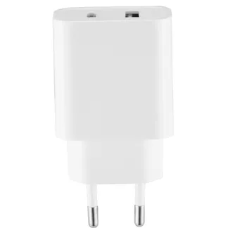 USB-Schnellladegerät McPower, 20W, 1x USB-C PowerDelivery, 1x USB-A USB-Schnellladegerät McPower, 20W, 1x USB-C PowerDelivery, 1x USB-A