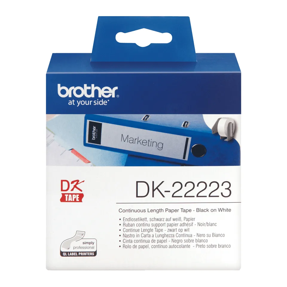 Brother DK-22223 Druckeretikett Weiß – Bild 2