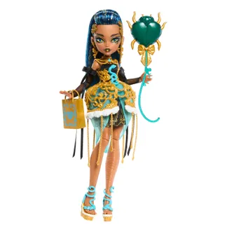 Monster High Scary Sweet Birthday Cleo de Nile-Puppe im Partykleid mit Ballon und Geschenk Monster High Scary Sweet Birthday Cleo de Nile-Puppe im Partykleid mit Ballon und Geschenk
