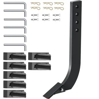 VEVOR Kastenmesserschaft, 464 mm Vertikutiererschaft, 4-Loch-Kastenschaberschaft mit abnehmbaren konischen Zähnen und Stiften, verstellbare Schaftbaugruppe zum Austausch, Graben, Pflügen, 6 Stück VEVOR Kastenmesserschaft, 464 mm Vertikutiererschaft, 4-Loch-Kastenschaberschaft mit abnehmbaren konischen Zähnen und Stiften, verstellbare Schaftbaugruppe zum Austausch, Graben, Pflügen, 6 Stück