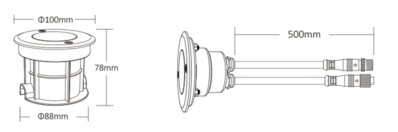 MiBoxer UG4-05A-XL LED DMX512 5W RGB-W under ground light – Bild 4
