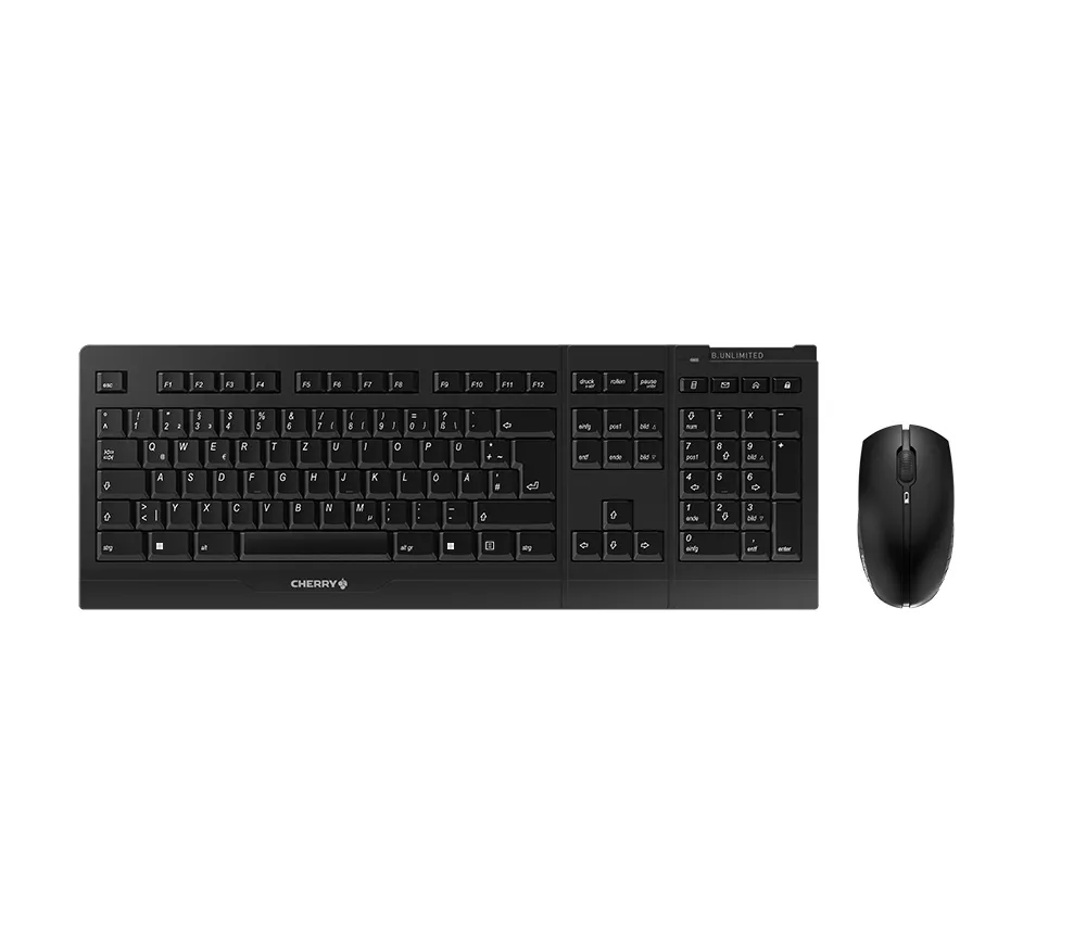 CHERRY B. UNLIMITED 3.0 Kabelloses Desktopset, Schwarz, USB (QWERTZ – DE) CHERRY B. UNLIMITED 3.0 Kabelloses Desktopset, Schwarz, USB (QWERTZ – DE)