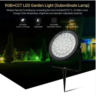 MiBoxer SYS-RC2 LED Subordinate Garten Lampe 15W RGB-WW (RGB-CCT) mit Funk und WLAN IP66 24V MiBoxer SYS-RC2 LED Subordinate Garten Lampe 15W RGB-WW (RGB-CCT) mit Funk und WLAN IP66 24V
