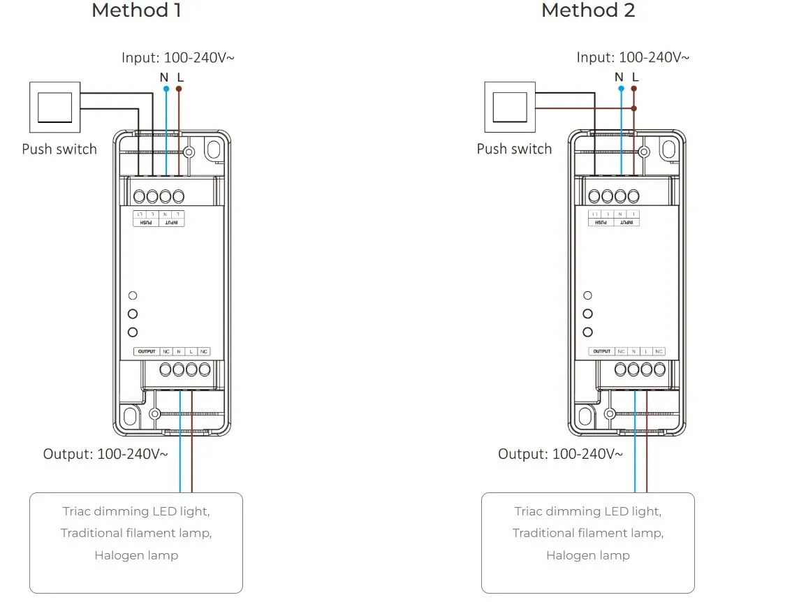 MiBoxer TRI-PZ LED Dimmer Controller AC TRIAC 500W Zigbee 3.0+2,4G+Push – Bild 6