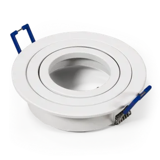 Einbaurahmen McShine “KL-89“ rund, schwenkbar, weiß Einbaurahmen McShine “KL-89“ rund, schwenkbar, weiß