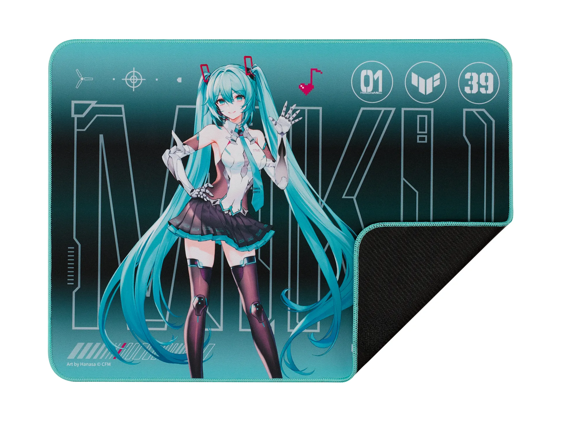 ASUS TUF Gaming P1 Hatsune Miku Edition Gaming-Mauspad Türkis – Bild 5
