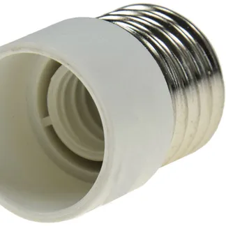 Lampensockel-Adapter, Kunststoff E27 auf E14 Lampensockel-Adapter, Kunststoff E27 auf E14