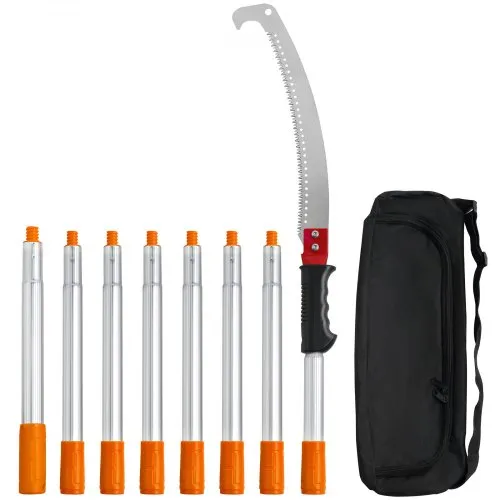 VEVOR Teleskop Astsäge Manuell Baumsäge 1,4-3m einstellbar Hochentaster mit 8 Stangen Astschere Teleskop Klinge aus Kohlenstoffstahl Reichweit bis zu 298cm zum Beschneiden von Äste Büsche Stämme VEVOR Teleskop Astsäge Manuell Baumsäge 1,4-3m einstellbar Hochentaster mit 8 Stangen Astschere Teleskop Klinge aus Kohlenstoffstahl Reichweit bis zu 298cm zum Beschneiden von Äste Büsche Stämme