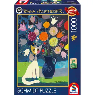 Rosina Wachtmeister: Weiße Katze, Puzzle Rosina Wachtmeister: Weiße Katze, Puzzle