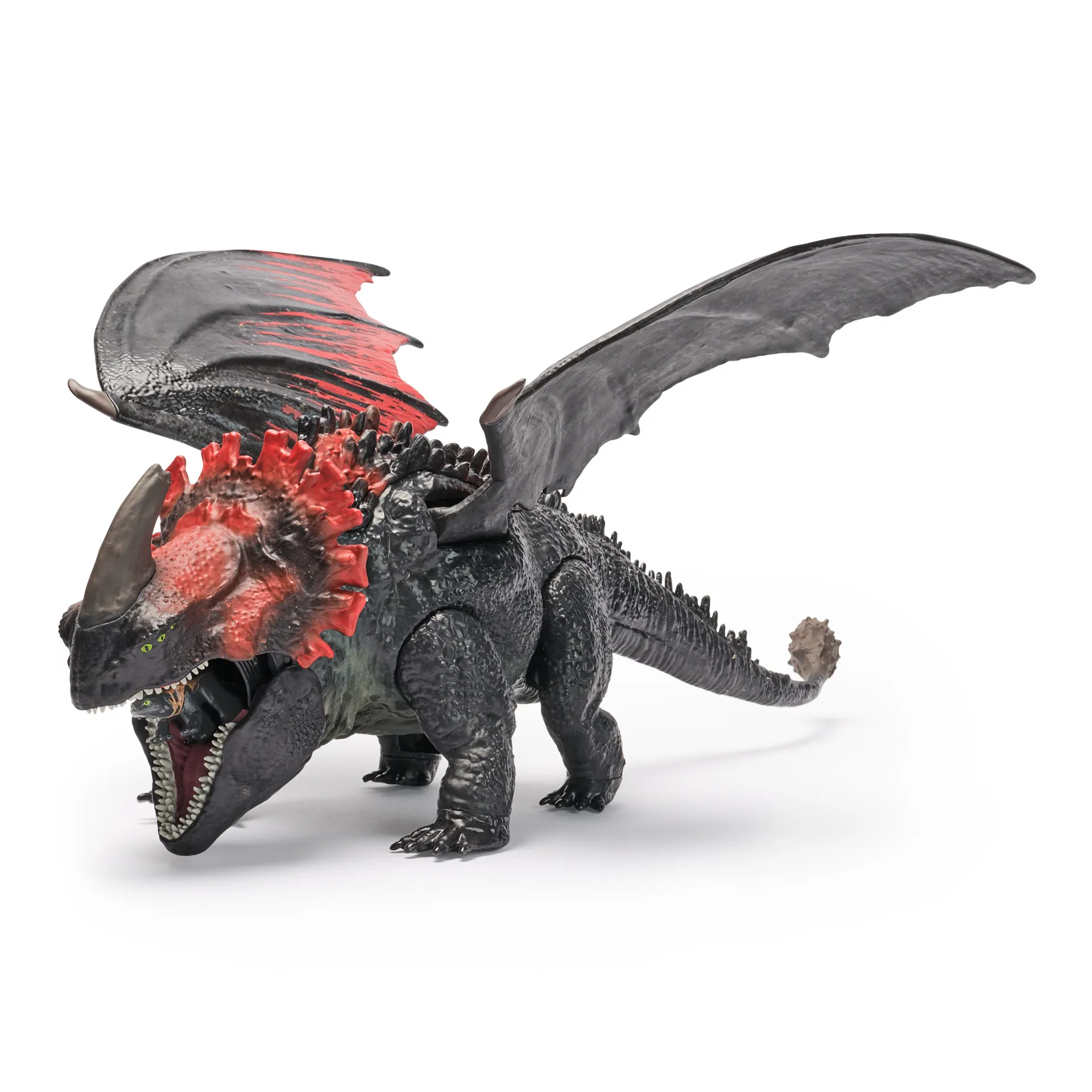 DreamWorks Dragons Drachenzähmen leicht gemacht - Actionfiguren-Set mit Roter Tod-Drachenfigur & Mini Ohnezahn – Bild 5
