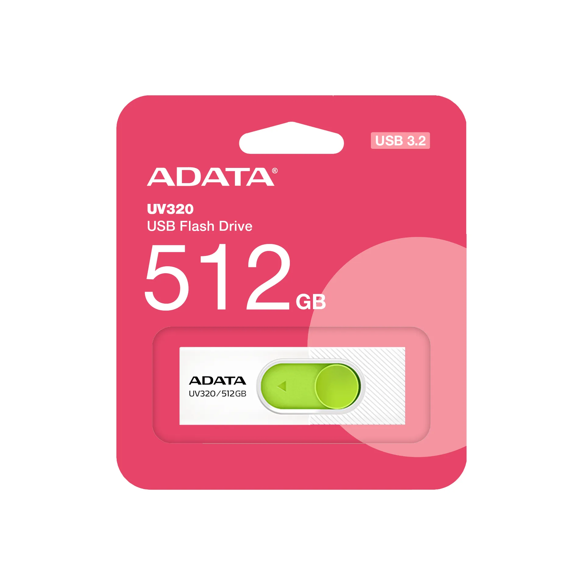 ADATA UV320 USB-Stick 512 GB USB Typ-A 3.2 Gen 1 (3.1 Gen 1) Grün, Weiß – Bild 3