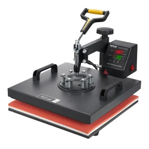 VEVOR Transferpresse 38 x 38 cm, Wärmepresse 220 V, Transferpresse 1200 W, Textilpresse 14 x 7,6 cm, Hemdenpresse Max. 250 °C, Sublimationspresse, Hobby T-Shirt Presse – Bild 10