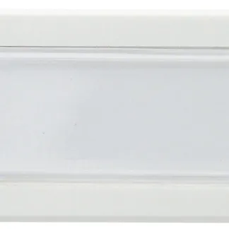 Klingeltaster mit Namensschild, weiß Kunststoff, 91x32x18mm Klingeltaster mit Namensschild, weiß Kunststoff, 91x32x18mm