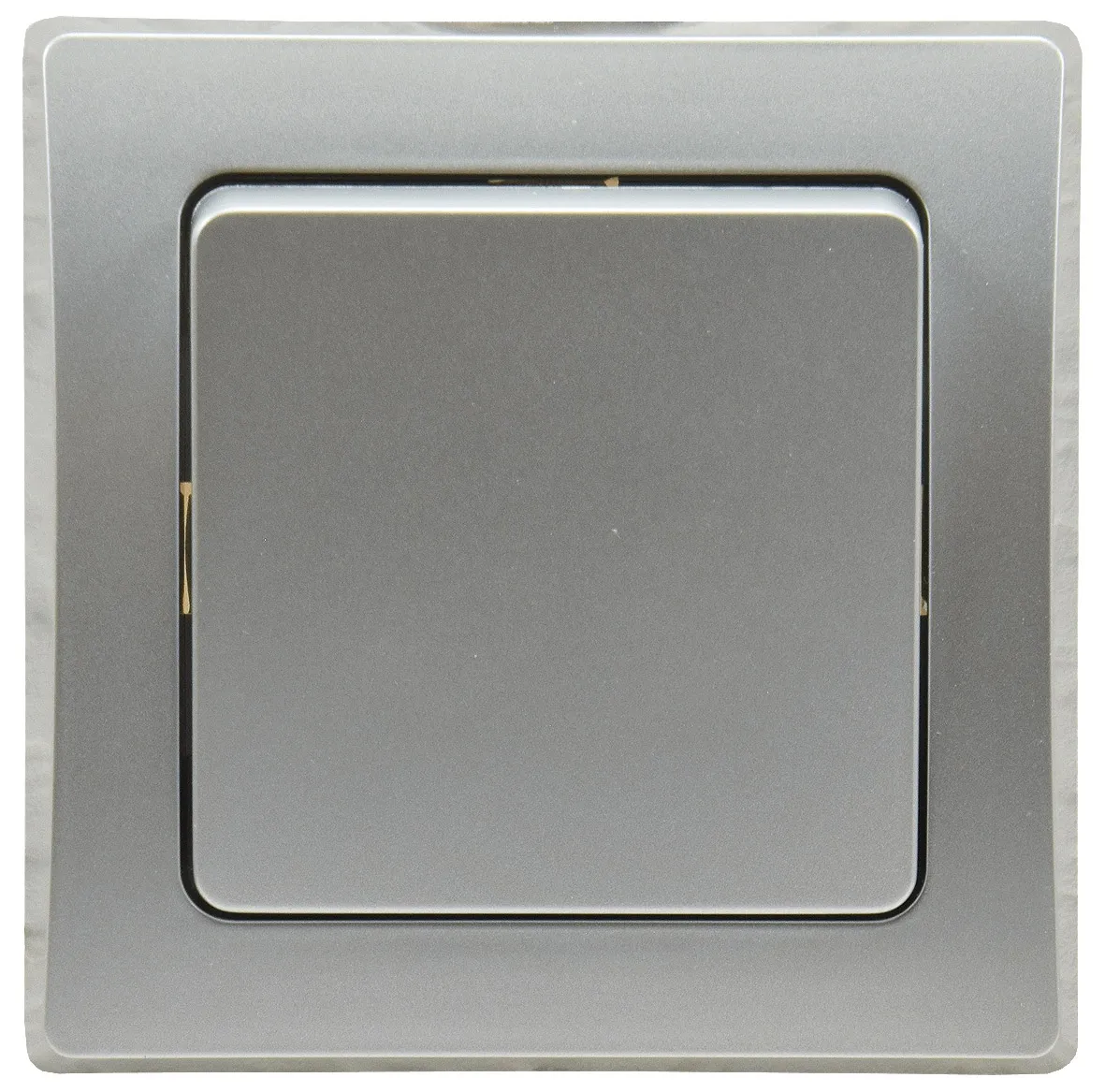 DELPHI Taster 0-250V~/ 10A, inkl. Rahmen, UP, silber DELPHI Taster 0-250V~/ 10A, inkl. Rahmen, UP, silber