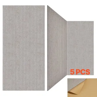 VEVOR 5er-Pack Akustikplatten mit Selbstklebeband, 1200x600x10 m schalldichte Schaumstoffplatten, Akustik Wandpaneele aus Polyesterfaser, für Zuhause, Studio, Büro, Theater, Kamel VEVOR 5er-Pack Akustikplatten mit Selbstklebeband, 1200x600x10 m schalldichte Schaumstoffplatten, Akustik Wandpaneele aus Polyesterfaser, für Zuhause, Studio, Büro, Theater, Kamel