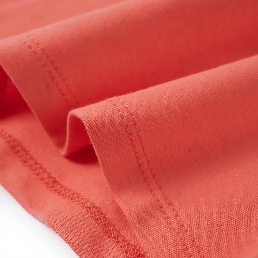 vidaXL Kinder-T-Shirt mit Rüschenärmeln Korallenrosa 128 – Bild 7