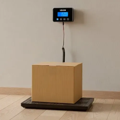 VEVOR Digitale Paketwaage, 20/100 g, doppelte Genauigkeit, 300 kg Plattformwaage mit Hold-/Tara-Funktion & LCD-Display, für Pakete, Porto, Gepäck, Batterie & Ladekabel im Lieferumfang enthalten – Bild 7