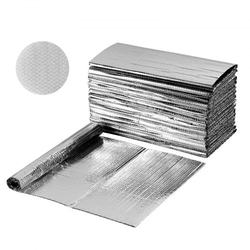 VEVOR Reflexionsfolie, 16 Stück, 6 mm Isolierfolie aus Aluminiumfolie, 61×122 cm, zweilagiger wärmereflektierender Luftpolsterschutz, Wärmedämmrollen für Garagentor, Fenster, Wohnmobildach VEVOR Reflexionsfolie, 16 Stück, 6 mm Isolierfolie aus Aluminiumfolie, 61×122 cm, zweilagiger wärmereflektierender Luftpolsterschutz, Wärmedämmrollen für Garagentor, Fenster, Wohnmobildach