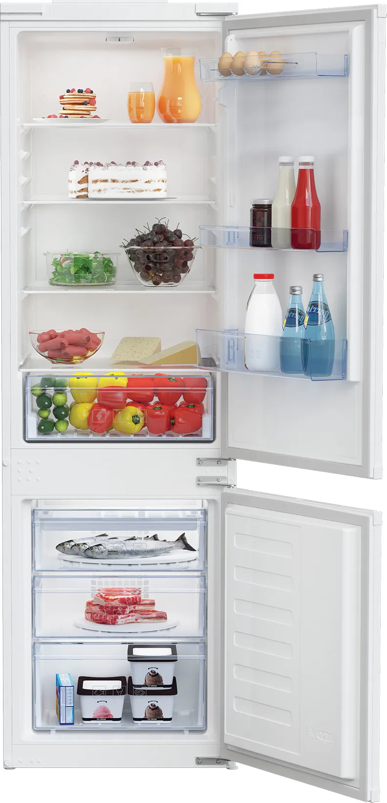 Beko BCSA285K4SN Kühl- und Gefrierkombination Integriert 271 l Weiß Beko BCSA285K4SN Kühl- und Gefrierkombination Integriert 271 l Weiß