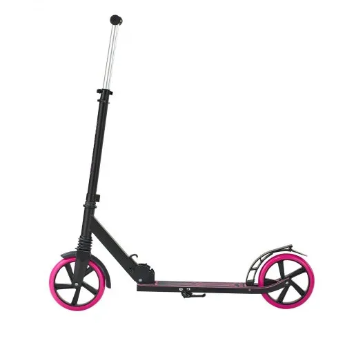 VEVOR Scooter (2 Räder) für Kinder ab 8 Jahren, Cityroller Kinderroller Straßenroller mit höhenverstellbarem Lenker & rutschfestem Deck & leichtem Rahmen, faltbarer Tretroller bis zu 100 kg, Pink – Bild 9