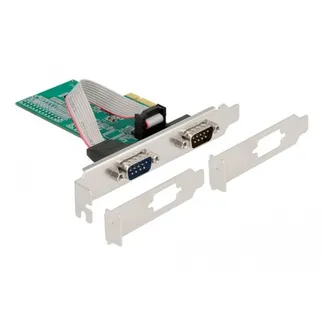 PCIe x1 Karte auf 2x Seriell RS-232, Schnittstellenkarte PCIe x1 Karte auf 2x Seriell RS-232, Schnittstellenkarte