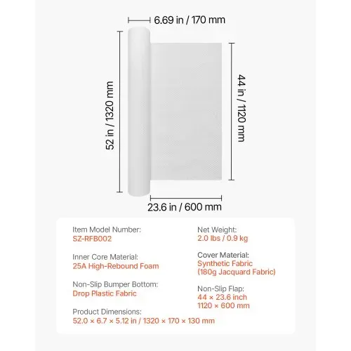 VEVOR Rausfallschutz 1320x170x130 mm, rutschfestes Bettschutzgitter mit Sicherheitsklappe, Bettgitter aus Schaumstoff mit maschinenwaschbarem Bezug für Einzel-, Voll-, Queen- & Kingsize-Betten – Bild 6
