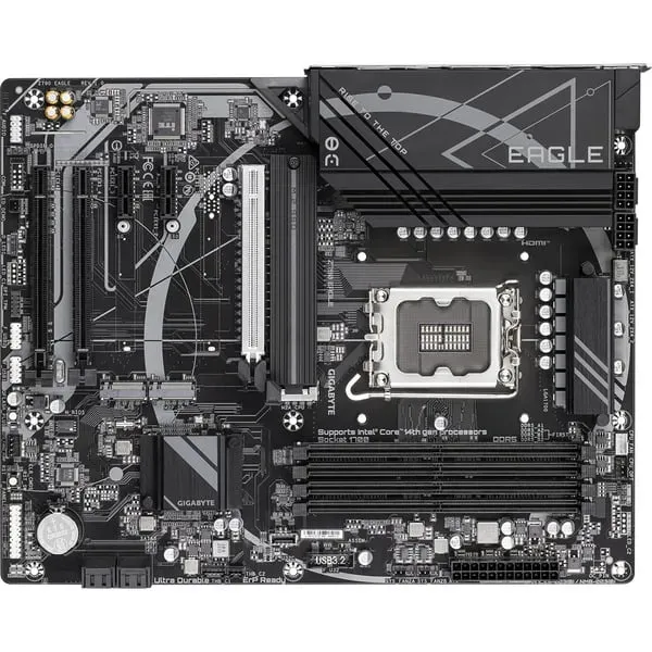 GIGABYTE Z790 EAGLE Motherboard - Unterstützt 14. Generation Intel Core CPUs, 12+1+1 Phasen VRM, bis zu 7600MHz DDR5 (OC), 3xPCIe 4.0 M.2, 2,5GbE LAN, USB 3.2 Gen 2 – Bild 4