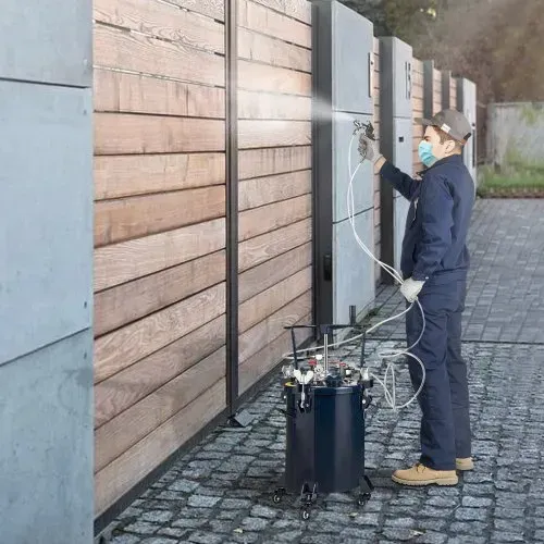 VEVOR Druckbehälter Farbbehälter Sprühfarbe Drucktopf 30 L Drucktank, 70 psi Lackierpistole Farbbehälter Φ 80 x 42,5 cm Spray Paint Pressure Pot Tank Paint Container Farbspritzpistolen Lacken, Flecken – Bild 7