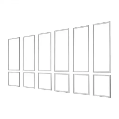 VEVOR Wandform-Set, 6er-Set 61x61cm u. 61x137cm Stuckleisten aus Lackierbarem Polystyrol, Wasserfeste Wandleiste, Zierleiste für Wände, Friesleisten für Wohnzimmer, Schlafzimmer, Zuhause, Weiß – Bild 10